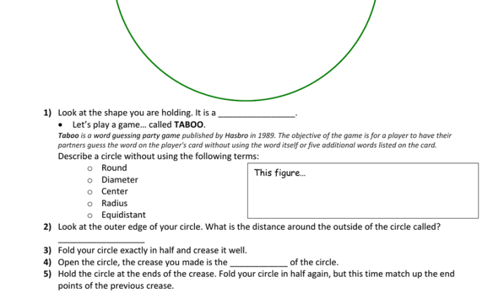 Unit 6 circles test answers