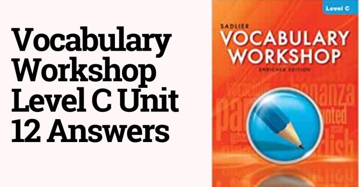 Unit 12 level c vocab answers