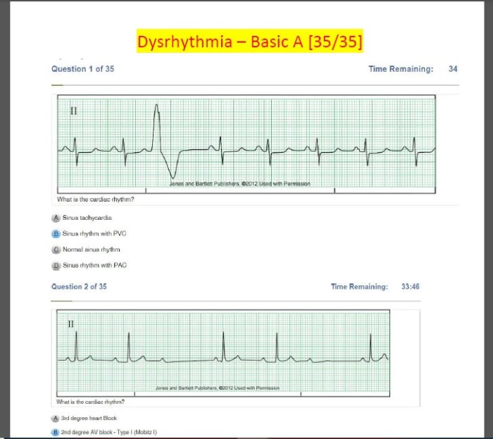 Jones and bartlett emt test answers