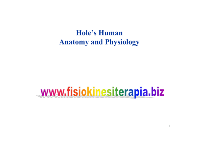 Holes essential of human anatomy and physiology pdf