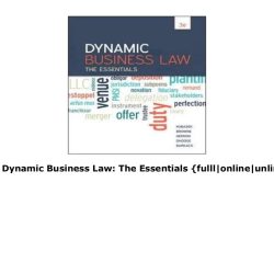 Dynamic business law the essentials 6th edition